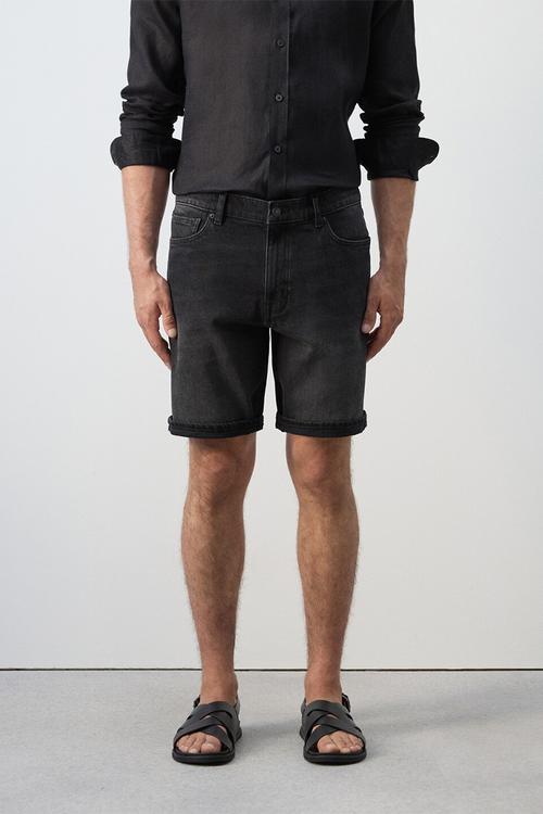 Bermuda Shorts Rock - Black Denim