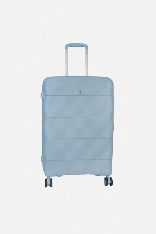 Medium 4-wheel trolley case with TSA lock - Blue