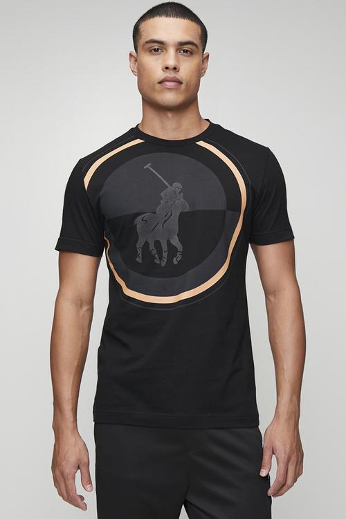 Damoyi Sport Short sleeve Flock Tee - Black