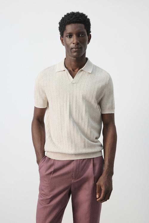 Polo Shirt Tip - Sand