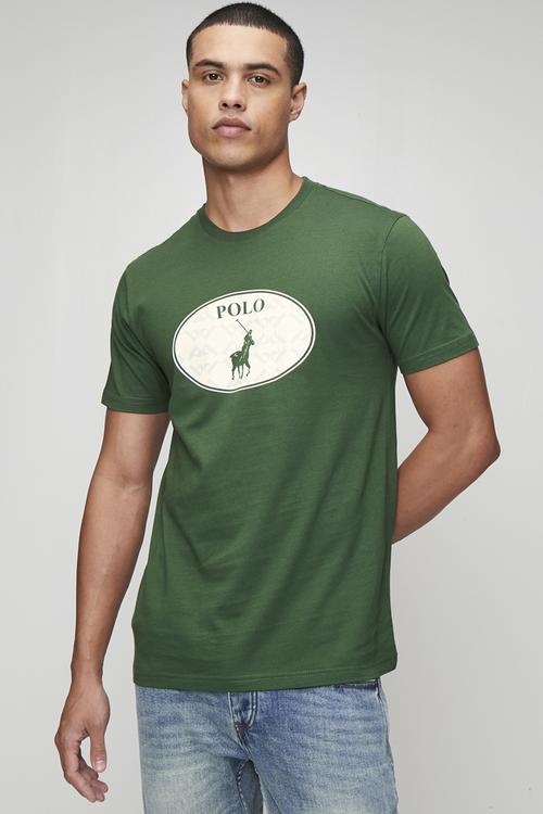 Gerald Monogram Logo T Short sleeve Tee - Green