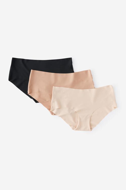 The Invisible Boyleg Brief 3 Pack - Black/Frappe/Maple Sugar