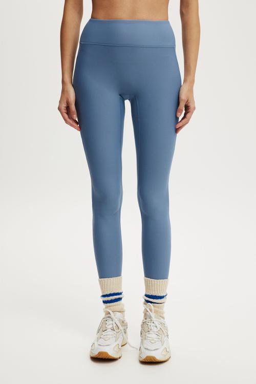Fleece Lined Active Full Length Tight - Infinity Blue