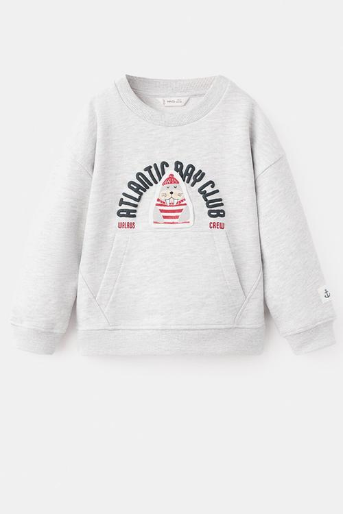Sweatshirt FATLAN - Light/Pastel Gray