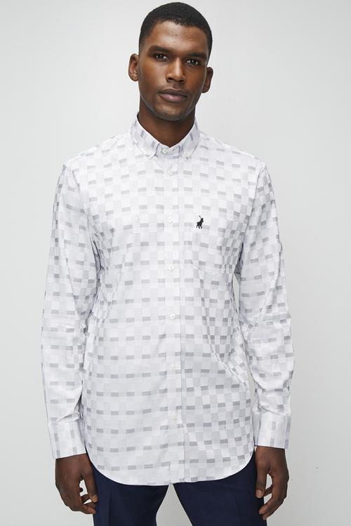 Torres Ls Check Shirt - White