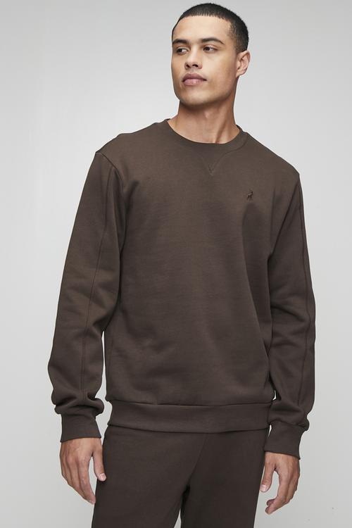 Aakil Essential Fleece Sweater - Dark Brown