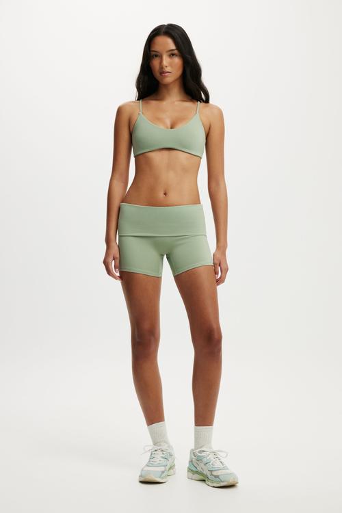 Ultra Soft Scoop V Crop - Matcha