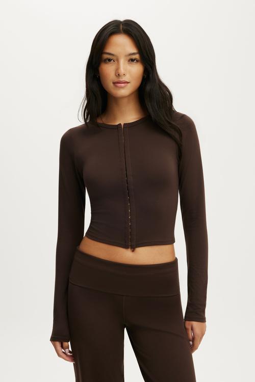 Ultra Soft Corset Long Sleeve - French Roast