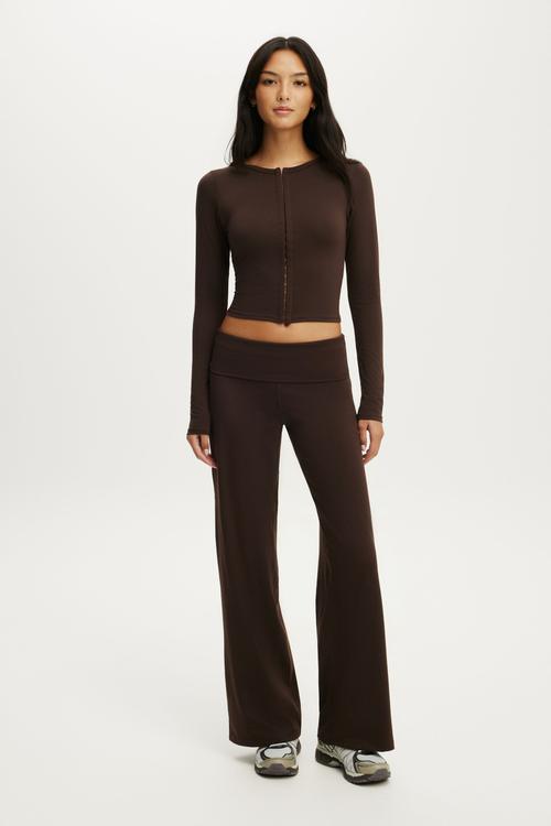Ultra Soft Corset Long Sleeve - French Roast