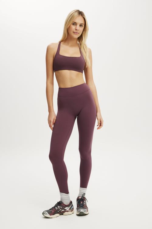 Ultra Luxe Invisible Scrunch V Full Length Tight - Choc Plum