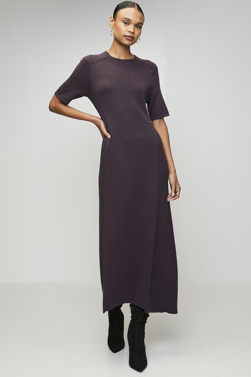 Wmn Paige Ms Knit Dress - Plum