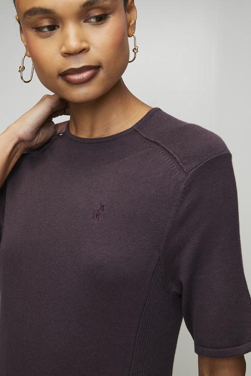 Wmn Paige Ms Knit Dress - Plum