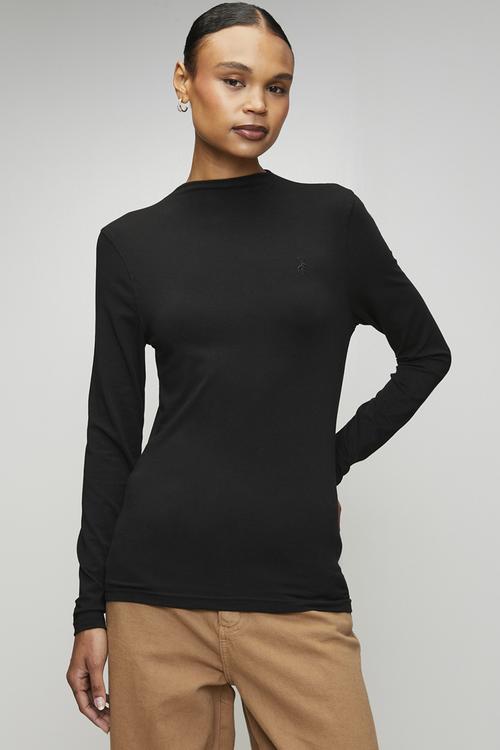Wmn Dani Long sleeve Second Skin - Black
