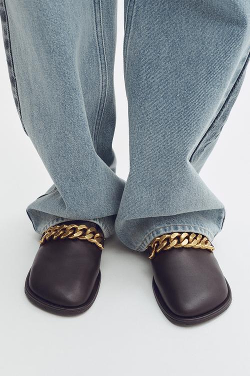 Stella McCartney H&M: Chain-detail loafers - dark brown