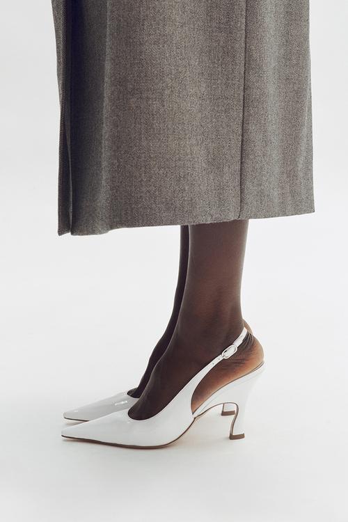 Stella McCartney H&M: Pointed slingbacks - white