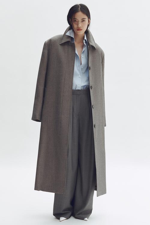 Stella McCartney H&M: Wool car coat - dark grey