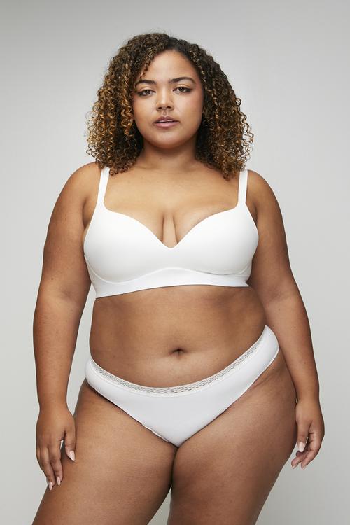 Plus size bra - white