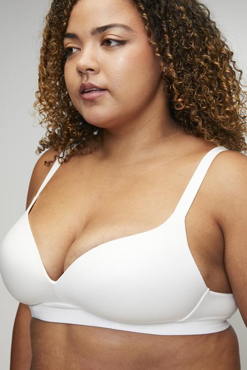 Plus size bra - white