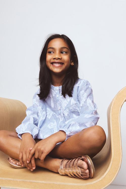 Blouse Shirley - Light/Pastel Blue