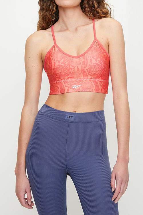 Id Train Aop Bra-Sunset Coral