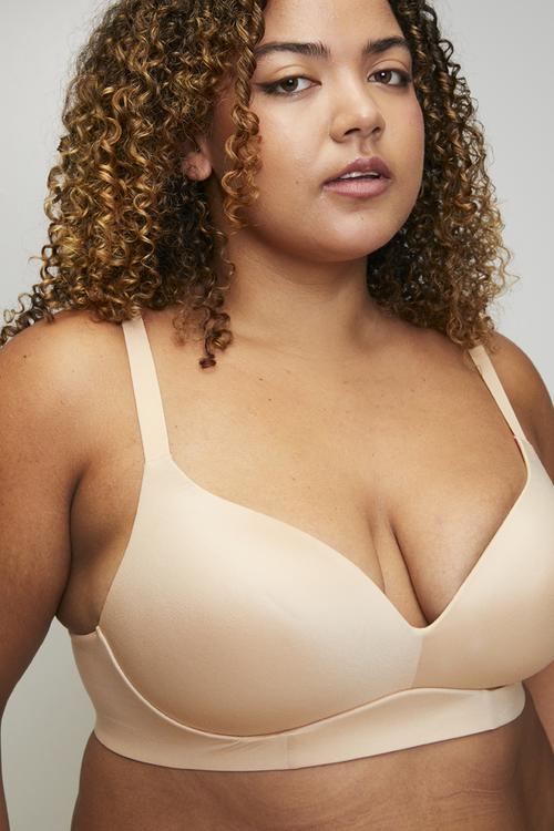 Plus size bra - beige