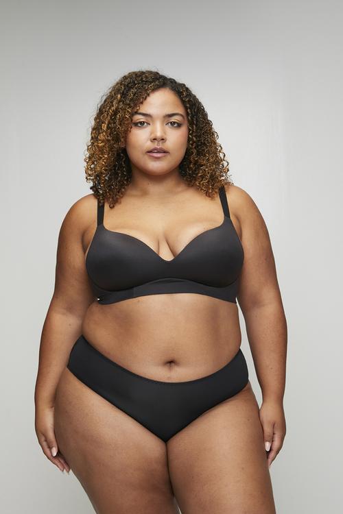 Plus size bra - black