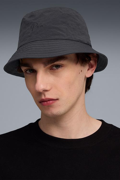 Premium Ess Script Bucket Hat - Black