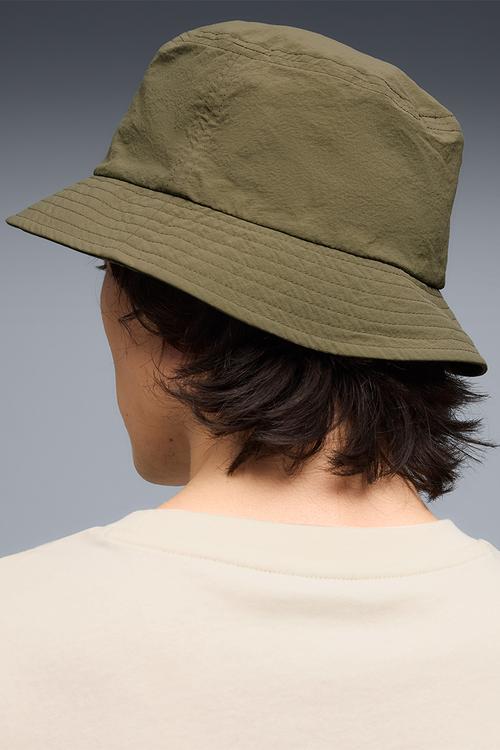 Premium Ess Script Bucket Hat - Olive