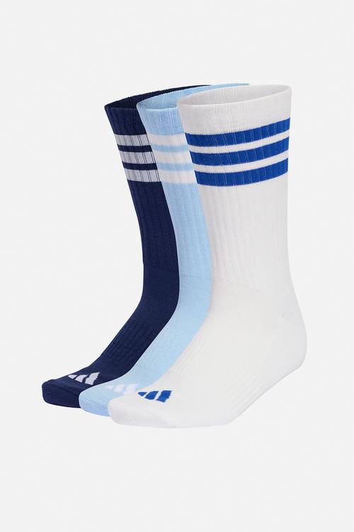 3-Stripes cushioned sportswear crew socks 3pk - dark blue/white/blue