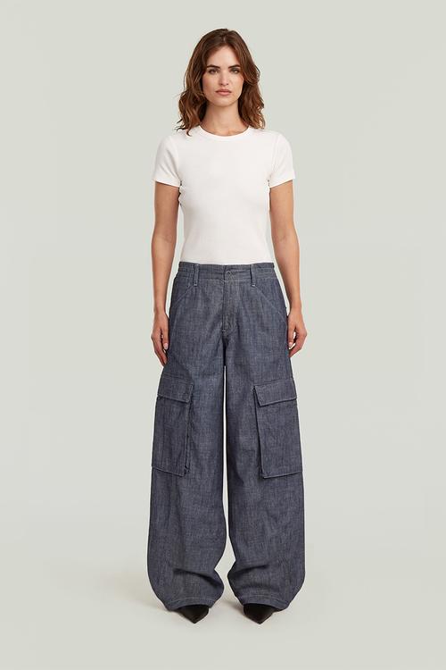 Cargo summer pants wmn - rinsed
