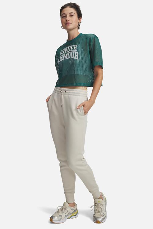 UA Icon Fleece Jogger - Summit White/White