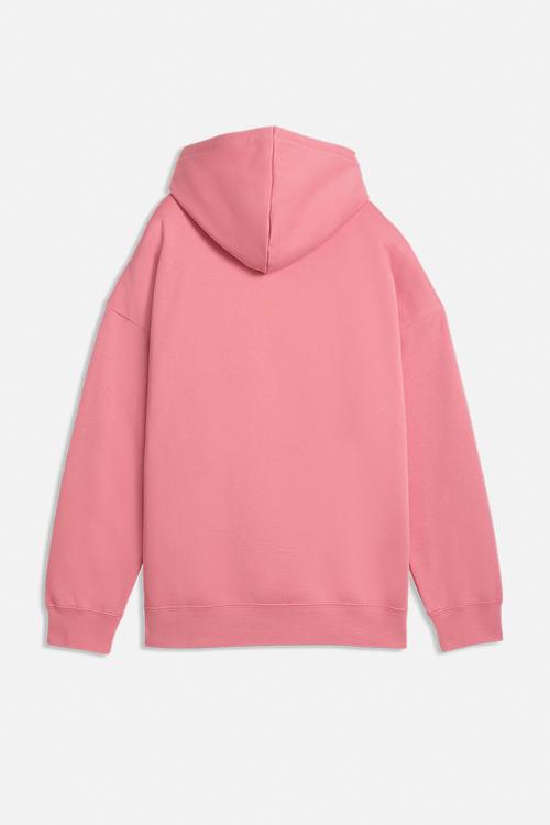 Plus Ess Oversized Hoodie Fl W - Wild Pink