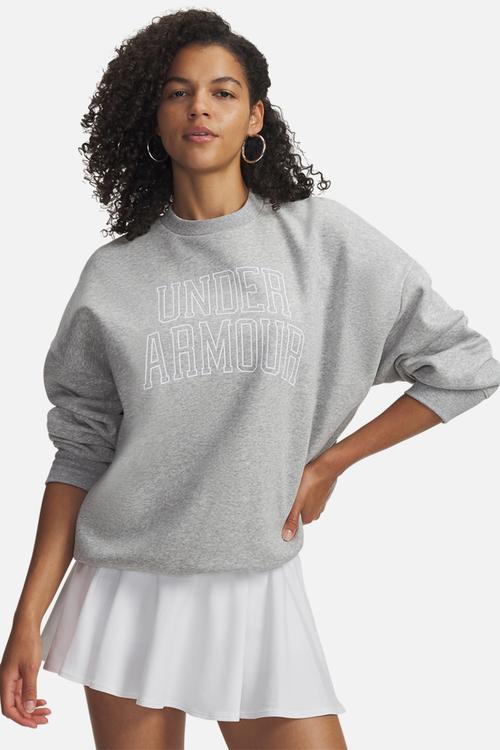 Rival Flc OS Varsity Crew - Mod Gray Light Heather/White