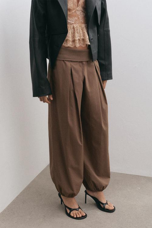 Trousers cristina - medium brown