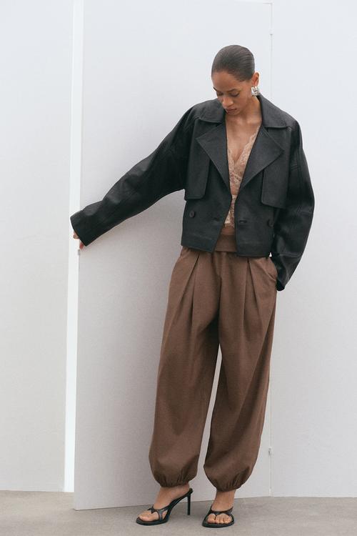 Trousers cristina - medium brown