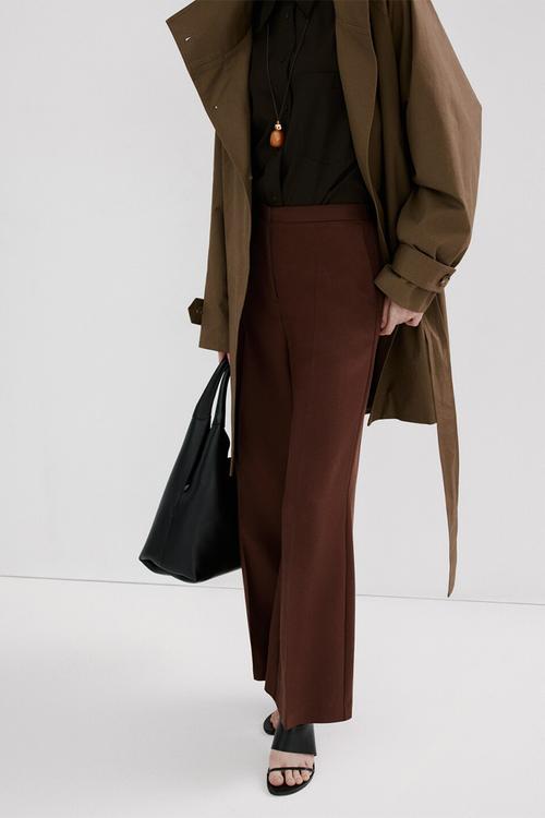 Trousers fluid- medium orange