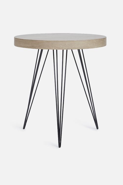 Retro round side table