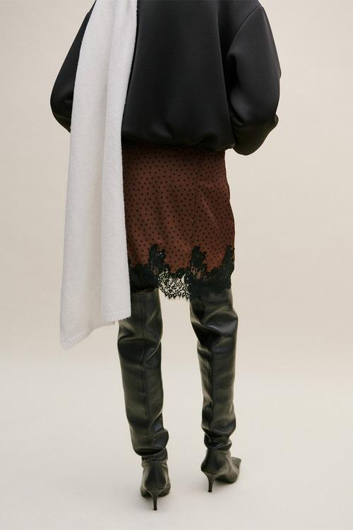 Skirt doty- brown