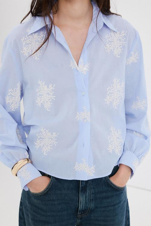 Shirt pucara - light/pastel blue
