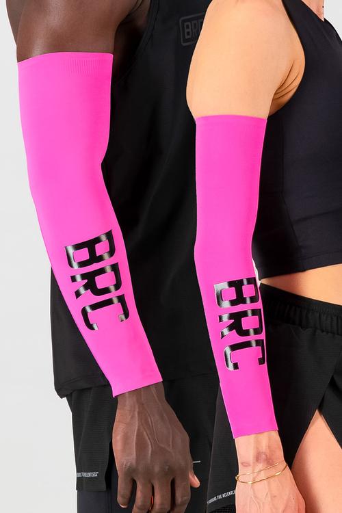 Pro run sleeves - electric pink