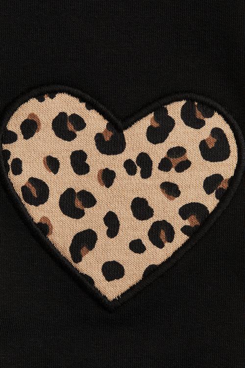 Leggings - black/leopard print
