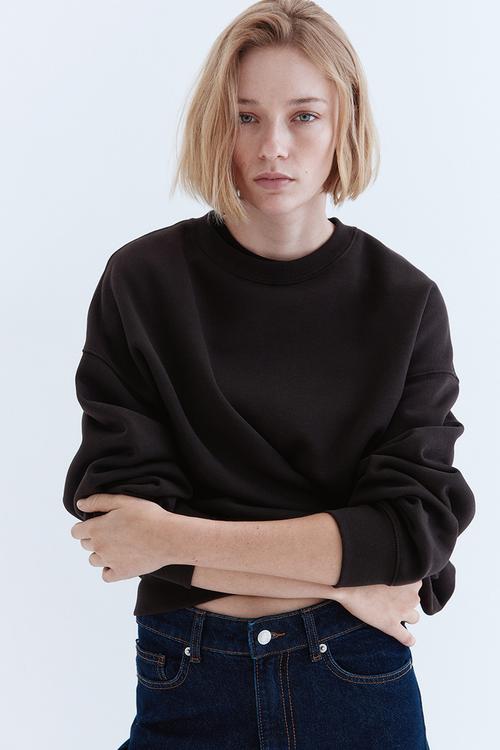 Oversized sweatshirt - dark brown