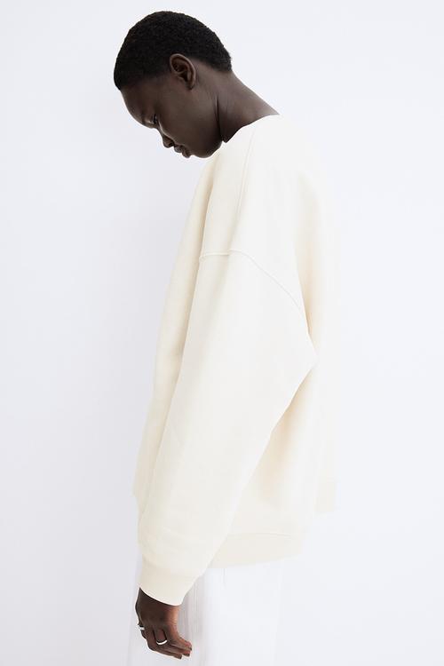 Oversized sweatshirt - cream