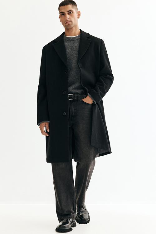 Formal Long Length Coat - Black