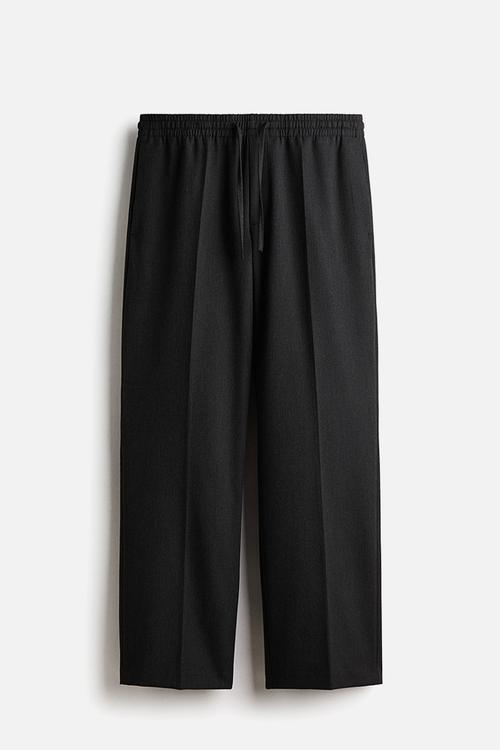Relaxed fit trousers - dark grey