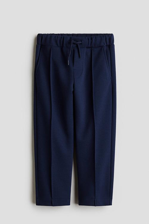 Crease-leg joggers - dark blue