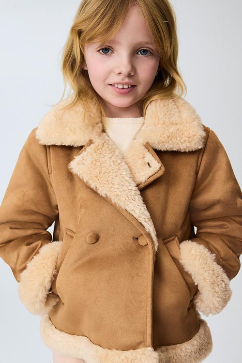Aviator jacket - dark beige