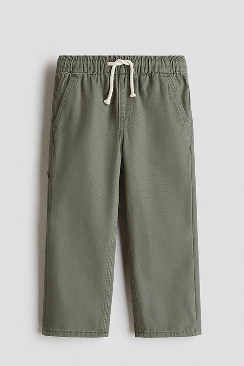 Canvas carpenter trousers - khaki green