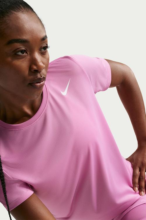 W Nk Df Rlgd Ss Tee - Lt Magenta/White
