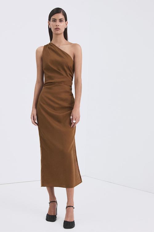 Dress naty - medium brown